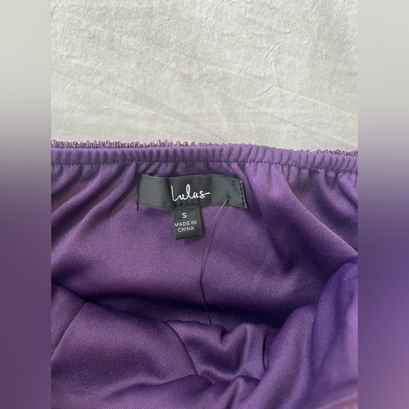 Lulus Purple Tiered Strapless Dress - Picture 5 of 5